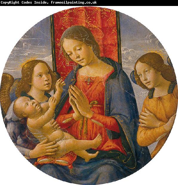 Mainardi, Sebastiano Virgin Adoring the Child with Two Angels